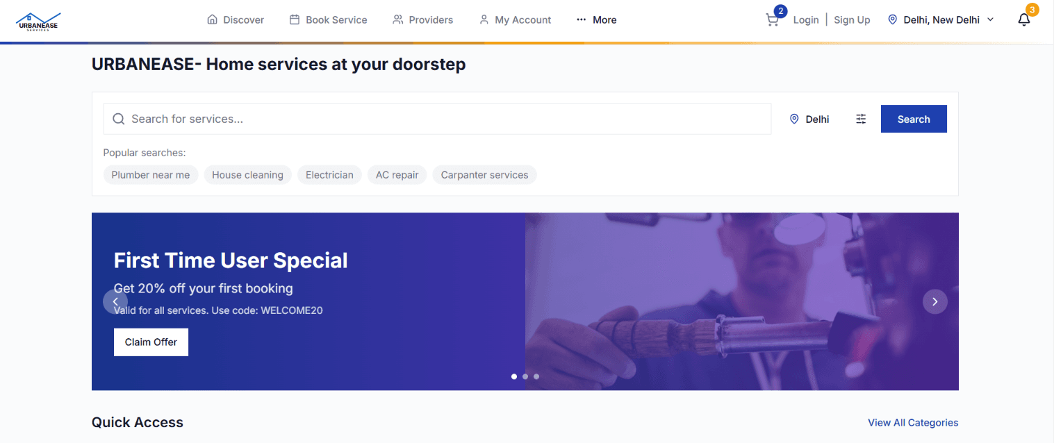 Local Service Booking Platform preview